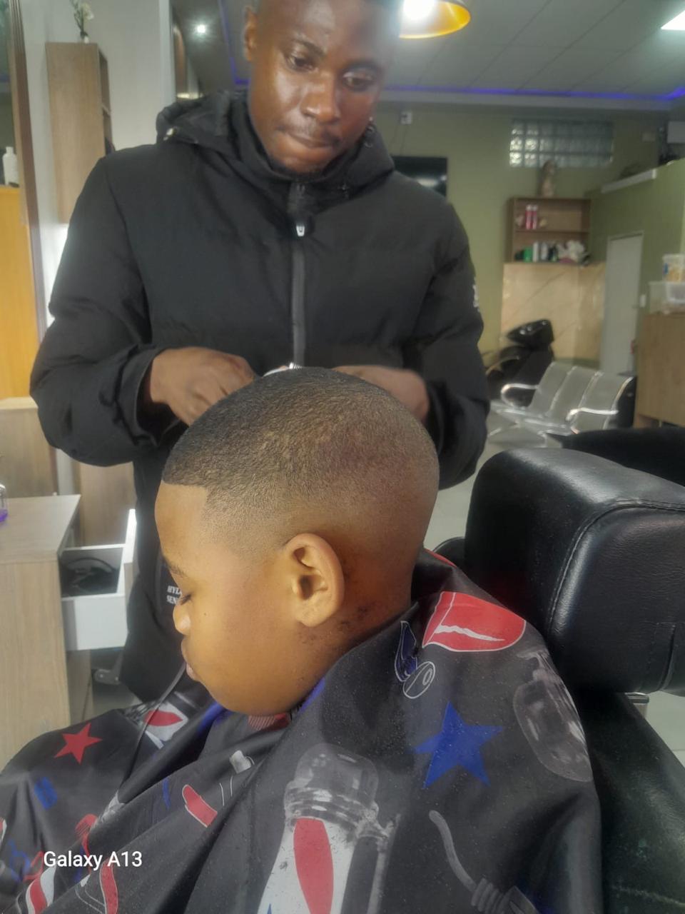 Haircut styling